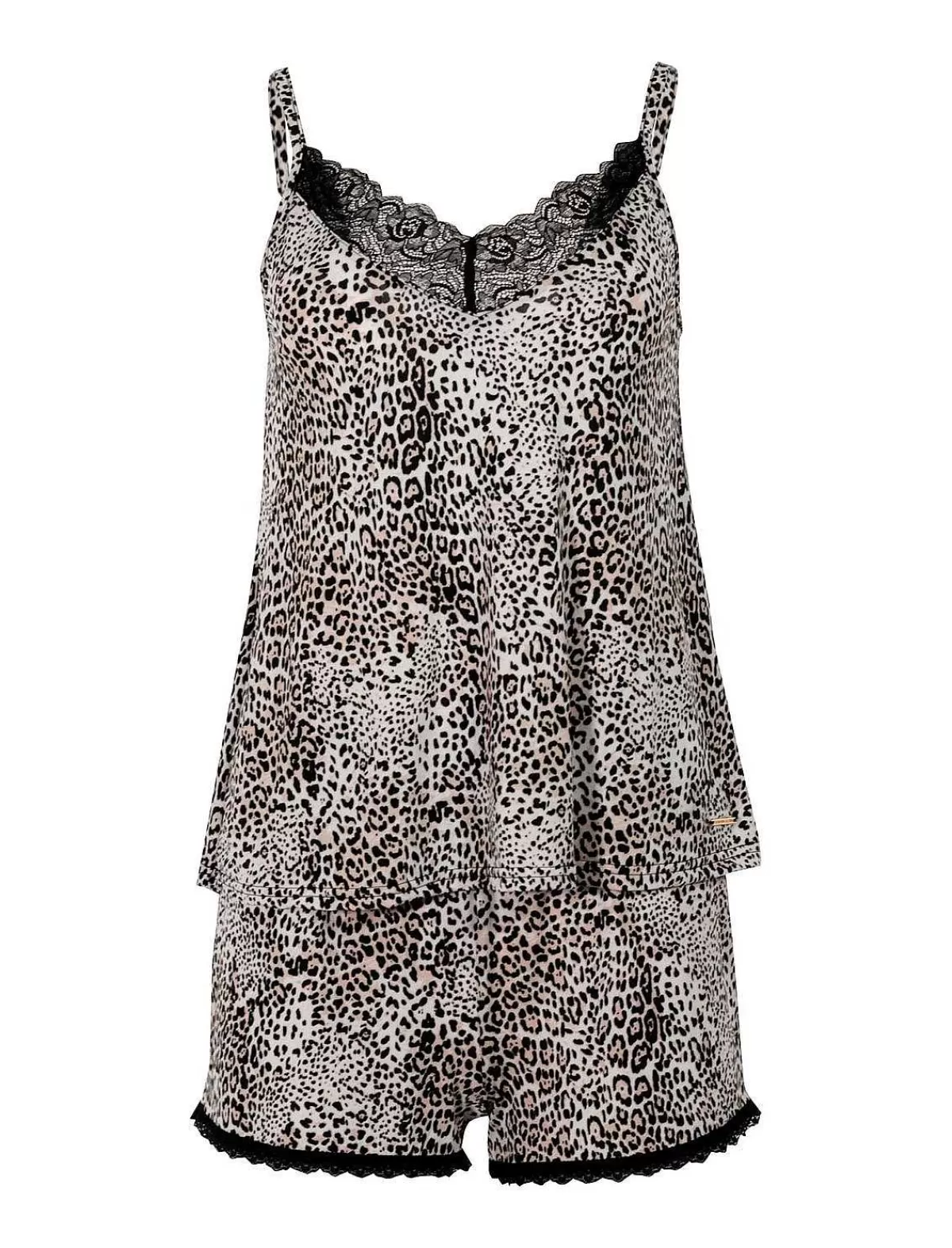 Best Sale Pajama Set T-Shirts Encaje Y Short Animal Print Print Women Pajamas